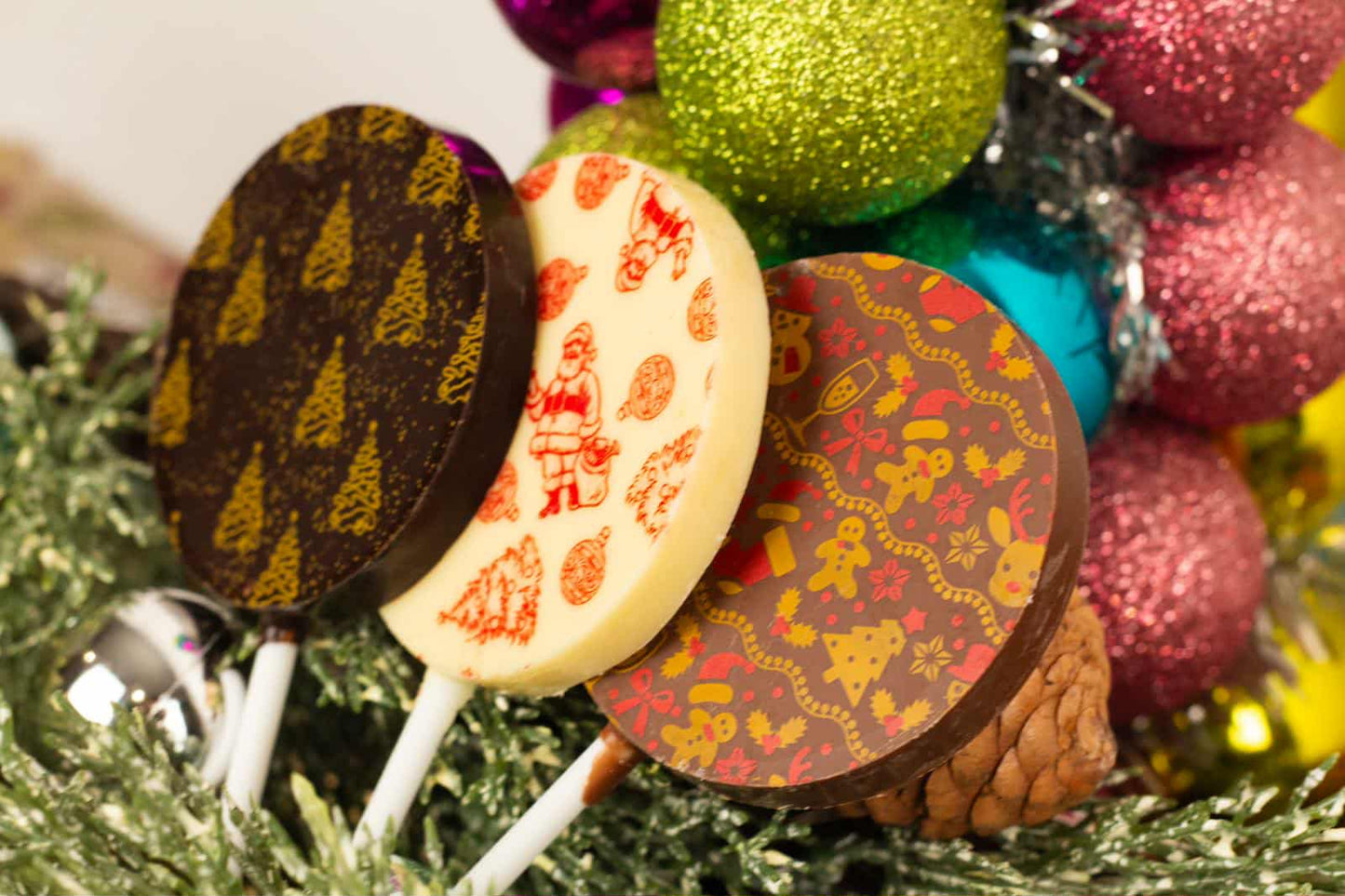 Christmas Chocolate Lollies