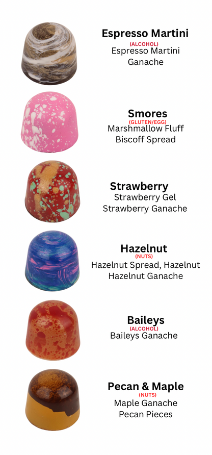 Assorted box of 12 Truffles